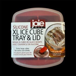 Joie Red Silicone Ice Cube Tray with Lid